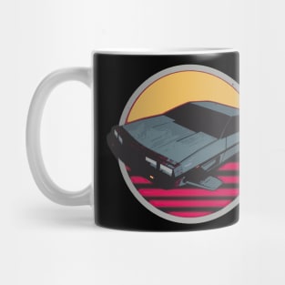 Flying Delorean Vectorised Mug